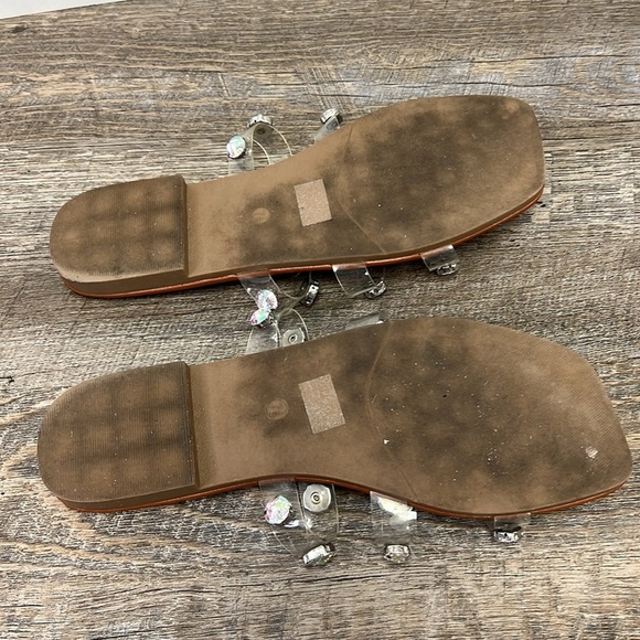 Nanette Lepore Rhinestone Translucent Sandals Size 7.5 - Picture 7 of 8